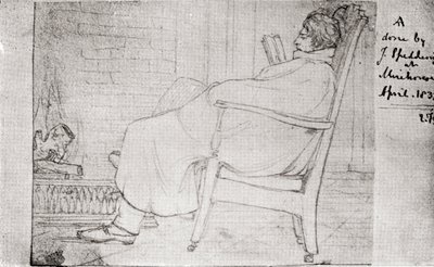 Alfred Lord Tennyson by English School